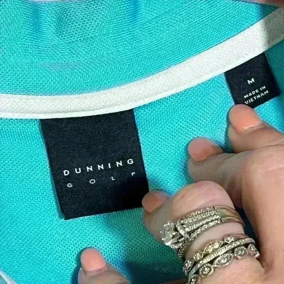 Dunning Golf Men’s Golf Polo Size Medium Ballantyne Country Club Wicking Stretch - Picture 8 of 8